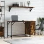 Computer desk engineered wood smoke oak 131x48x75 cm by , Desks - Ref: Foro24-836220, Price: 84,46 €, Discount: %
