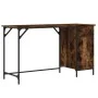 Computer desk engineered wood smoke oak 131x48x75 cm by , Desks - Ref: Foro24-836220, Price: 84,46 €, Discount: %