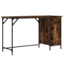 Escritorio ordenador madera ingeniería roble humo 131x48x75 cm de , Escritorios - Ref: Foro24-836220, Precio: 85,58 €, Descue...