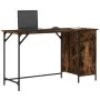 Computer desk engineered wood smoke oak 131x48x75 cm by , Desks - Ref: Foro24-836220, Price: 84,46 €, Discount: %
