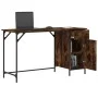 Computer desk engineered wood smoke oak 131x48x75 cm by , Desks - Ref: Foro24-836220, Price: 84,46 €, Discount: %