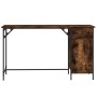 Escritorio ordenador madera ingeniería roble humo 131x48x75 cm de , Escritorios - Ref: Foro24-836220, Precio: 85,58 €, Descue...