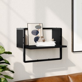 Wandregal mit schwarzer Leiste 40x25x30 cm von , Regale und Regale - Ref: Foro24-836283, Preis: 16,81 €, Rabatt: %
