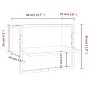 Wall shelf with black bar 40x25x30 cm by , Shelves and shelves - Ref: Foro24-836283, Price: 16,60 €, Discount: %