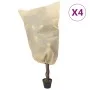 Pflanzenabdeckung mit Kordel 4 Stück 70 g/m² 0,8x1,2 m von , Gartenzubehör - Ref: Foro24-364875, Preis: 18,32 €, Rabatt: %
