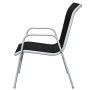 5-teiliges Garten-Ess-Set aus schwarzem Stahl von vidaXL, Gartensets - Ref: Foro24-43317, Preis: 182,26 €, Rabatt: %