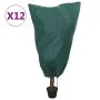 Pflanzenabdeckungen mit Kordel, 12 Stück, 70 g/m², 0,8 x 0,8 m von , Gartenzubehör - Ref: Foro24-3203565, Preis: 29,80 €, Rab...