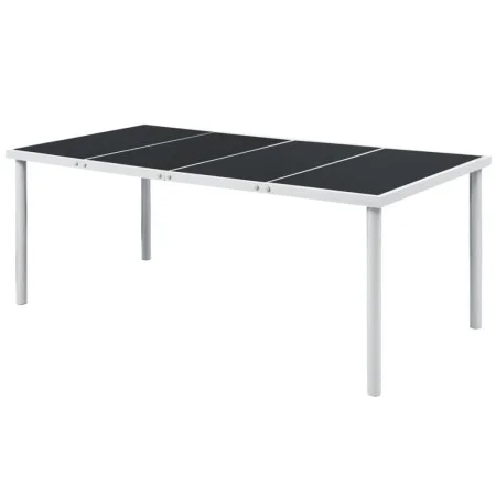 Gartentisch aus schwarzem Stahl 190x90x74 cm von vidaXL, Gartentische - Ref: Foro24-43307, Preis: 103,20 €, Rabatt: %