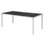 Gartentisch aus schwarzem Stahl 190x90x74 cm von vidaXL, Gartentische - Ref: Foro24-43307, Preis: 103,20 €, Rabatt: %