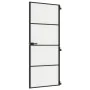 Slim black glass and aluminum interior door 83x201.5 cm by , Doors for the home - Ref: Foro24-155119, Price: 243,57 €, Discou...