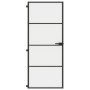 Puerta interior delgada negra vidrio y aluminio 83x201,5 cm de , Puertas para el hogar - Ref: Foro24-155119, Precio: 229,62 €...