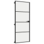 Puerta interior delgada negra vidrio y aluminio 83x201,5 cm de , Puertas para el hogar - Ref: Foro24-155119, Precio: 229,62 €...