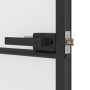 Puerta interior delgada negra vidrio y aluminio 83x201,5 cm de , Puertas para el hogar - Ref: Foro24-155119, Precio: 229,62 €...