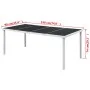 Gartentisch aus schwarzem Stahl 190x90x74 cm von vidaXL, Gartentische - Ref: Foro24-43307, Preis: 103,20 €, Rabatt: %