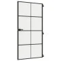 Slim black glass and aluminum interior door 102.5x201.5 cm by , Doors for the home - Ref: Foro24-155131, Price: 217,91 €, Dis...