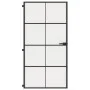 Slim black glass and aluminum interior door 102.5x201.5 cm by , Doors for the home - Ref: Foro24-155131, Price: 217,91 €, Dis...