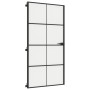 Schlanke Innentür aus schwarzem Glas und Aluminium, 102,5 x 201,5 cm von , Türen für zu Hause - Ref: Foro24-155131, Preis: 22...