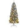 Árbol de Navidad artificial con bisagras 300 LED y bolas 240 cm