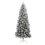 Árbol de Navidad artificial con bisagras 300 LED y bolas 240 cm