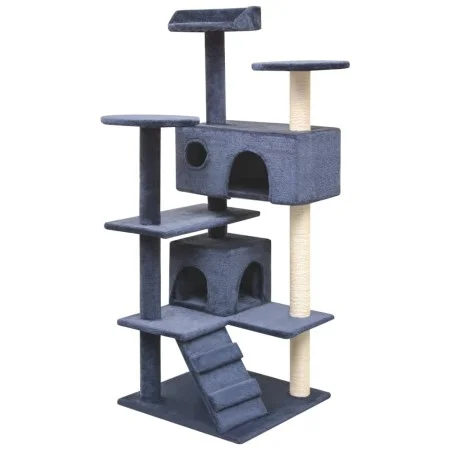Cat scratching post sisal scratching post 125 cm dark blue by vidaXL, Cat furniture - Ref: Foro24-170479, Price: 89,93 €, Dis...