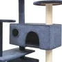 Cat scratching post sisal scratching post 125 cm dark blue by vidaXL, Cat furniture - Ref: Foro24-170479, Price: 89,93 €, Dis...