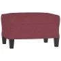 3-Sitzer-Sofa mit rotem Stoffhocker 180 cm von , Sofas - Ref: Foro24-3201095, Preis: 276,36 €, Rabatt: %