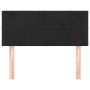Kopfteil aus schwarzem Samt, 90 x 5 x 78/88 cm von , Kopf- und Fußteile - Ref: Foro24-346028, Preis: 39,69 €, Rabatt: %
