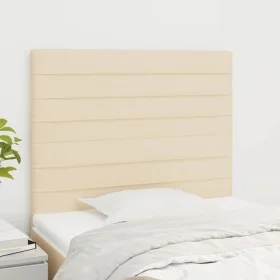 Headboards 2 units of cream-colored fabric 100x5x78/88 cm by , Headboards and footboards - Ref: Foro24-3116467, Price: 75,23 ...