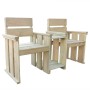 2-Sitzer-Gartenbank aus imprägniertem Kiefernholz 150 cm von vidaXL, Gartenbänke - Ref: Foro24-43260, Preis: 131,01 €, Rabatt: %