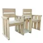 Banco de jardín 2 plazas madera de pino impregnada 150 cm de vidaXL, Bancos de jardín - Ref: Foro24-43260, Precio: 133,25 €, ...
