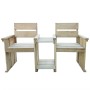 2-Sitzer-Gartenbank aus imprägniertem Kiefernholz 150 cm von vidaXL, Gartenbänke - Ref: Foro24-43260, Preis: 131,01 €, Rabatt: %