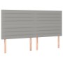 Kopfteile 4 Einheiten aus hellgrauem Stoff 90x5x78/88 cm von , Kopf- und Fußteile - Ref: Foro24-3116486, Preis: 108,73 €, Rab...