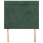 Headboards 2 units of dark green velvet 100x5x78/88 cm by , Headboards and footboards - Ref: Foro24-3116517, Price: 62,51 €, ...