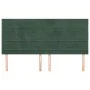 Headboards 4 units of dark green velvet 100x5x78/88 cm by , Headboards and footboards - Ref: Foro24-3116541, Price: 115,48 €,...