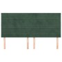 Kopfteile 4 Einheiten aus dunkelgrünem Samt 100x5x78/88 cm von , Kopf- und Fußteile - Ref: Foro24-3116541, Preis: 131,77 €, R...