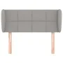 Light gray fabric headboard 93x23x78/88 cm by , Headboards and footboards - Ref: Foro24-3117126, Price: 53,87 €, Discount: %