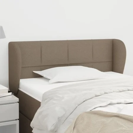 Taupe gray fabric headboard 93x23x78/88 cm by , Headboards and footboards - Ref: Foro24-3117130, Price: 48,24 €, Discount: %