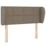 Taupe gray fabric headboard 93x23x78/88 cm by , Headboards and footboards - Ref: Foro24-3117130, Price: 48,24 €, Discount: %