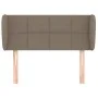 Taupe gray fabric headboard 93x23x78/88 cm by , Headboards and footboards - Ref: Foro24-3117130, Price: 48,24 €, Discount: %
