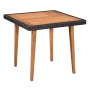 Set de comedor de jardín 5 pzas ratán sintético negro y marrón de vidaXL, Conjuntos de jardín - Ref: Foro24-44074, Precio: 32...