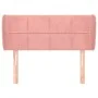 Kopfteil aus rosa Samt, 93 x 23 x 78/88 cm von , Kopf- und Fußteile - Ref: Foro24-3117185, Preis: 57,54 €, Rabatt: %