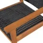 Set de comedor de jardín 5 pzas ratán sintético negro y marrón de vidaXL, Conjuntos de jardín - Ref: Foro24-44074, Precio: 32...