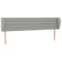 Cabecero de tela gris claro 203x23x78/88 cm de , Cabeceros y pies de cama - Ref: Foro24-3117306, Precio: 65,96 €, Descuento: %