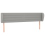 Kopfteil aus hellgrauem Stoff, 203 x 23 x 78/88 cm von , Kopf- und Fußteile - Ref: Foro24-3117306, Preis: 66,56 €, Rabatt: %