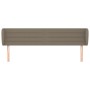 Kopfteil aus taupegrauem Stoff, 203 x 23 x 78/88 cm von , Kopf- und Fußteile - Ref: Foro24-3117310, Preis: 69,31 €, Rabatt: %