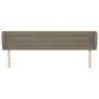Taupe gray fabric headboard 203x23x78/88 cm by , Headboards and footboards - Ref: Foro24-3117310, Price: 68,01 €, Discount: %