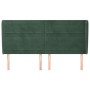 Kopfteil mit dunkelgrünen Samtohren 183x23x118/128cm von , Kopf- und Fußteile - Ref: Foro24-3118159, Preis: 152,01 €, Rabatt: %