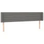 Kopfteil aus dunkelgrauem Stoff, 203 x 16 x 78/88 cm von , Kopf- und Fußteile - Ref: Foro24-3118931, Preis: 72,39 €, Rabatt: %