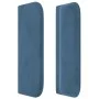 Cabecero de terciopelo azul oscuro 203x16x78/88 cm de , Cabeceros y pies de cama - Ref: Foro24-3118978, Precio: 65,00 €, Desc...
