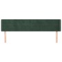 Kopfteil aus dunkelgrünem Samt, 183 x 16 x 78/88 cm von , Kopf- und Fußteile - Ref: Foro24-3118971, Preis: 82,43 €, Rabatt: %